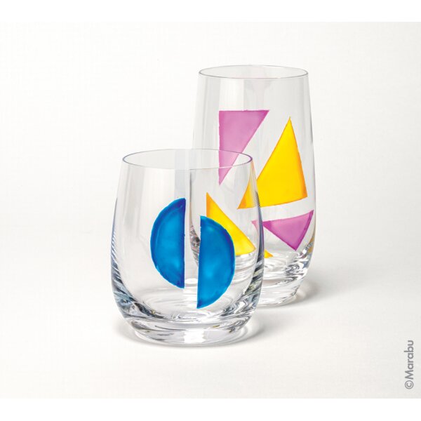 Marabu Peinture Porcelain & Glass Matt, kit de démarrage