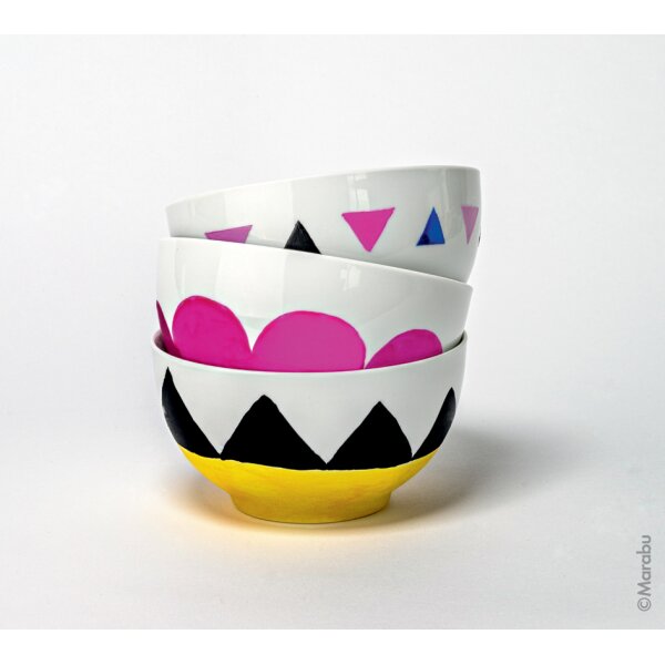 Marabu Peinture Porcelain & Glass Matt, kit de démarrage