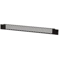 LogiLink Panneau daération 19, sans outil, 1 U, noir