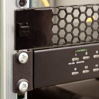 LogiLink Panneau daération 19, sans outil, 1 U, noir