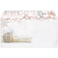sigel Weihnachts-Umschlag Christmas in rose gold, DIN lang