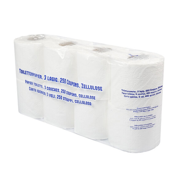 Toilettenpapier Classic 3-lagig 100% Zellstoff hochweiss  - 1 Palette (1848 Rollen)