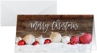 sigel Weihnachtskarte "Red and white Christmas with...