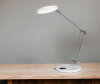 Hansa Lampe de bureau LED Spark, socle, blanc