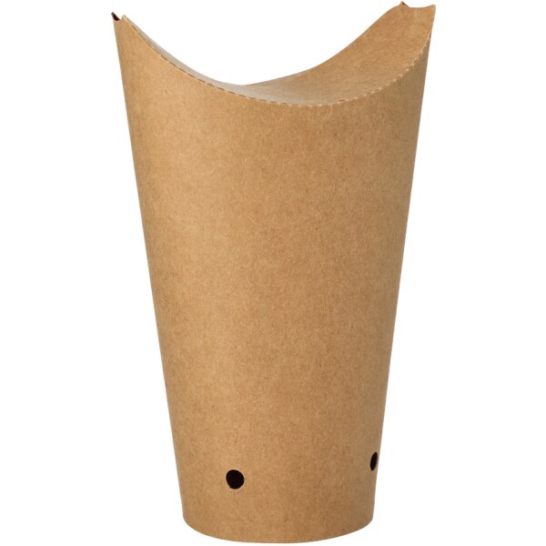 PAPSTAR Etui pour frites, brun, petit