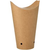 PAPSTAR Etui pour frites, brun, petit