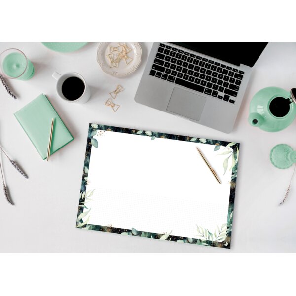 sigel Sous-main en papier Jolie Glamorous Leaves, A3