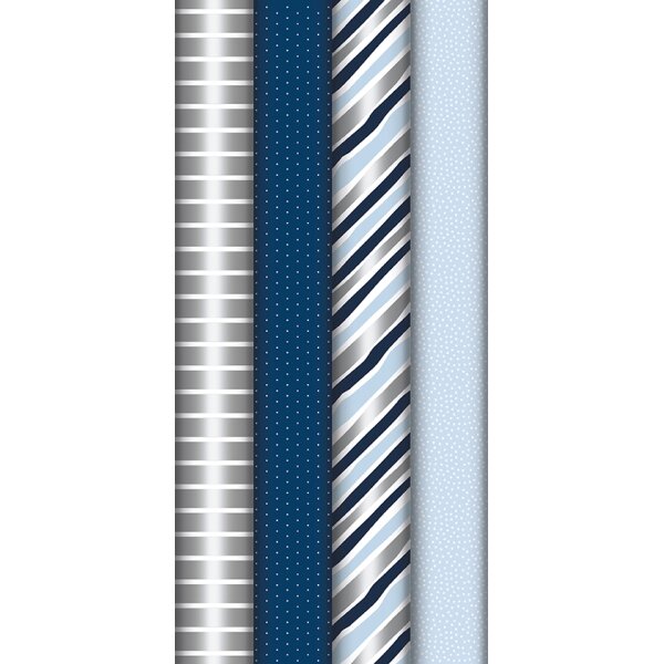 Clairefontaine Papier cadeau Excellia bleu, en présentoir