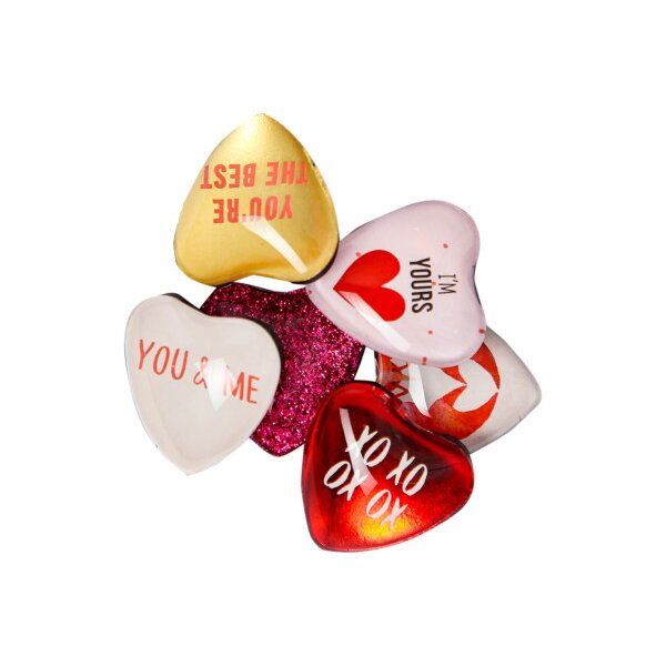 I AM CREATIVE Aimant Coeur Let`s Organize 4035.5 Verre, 0.9x3.3x3.2cm 6 pcs.