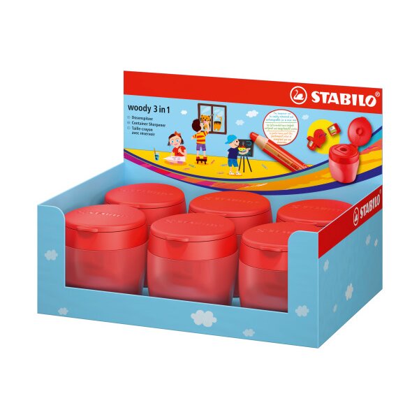 STABILO Woody taille-crayon 4849/01-6 Display 6 pcs.