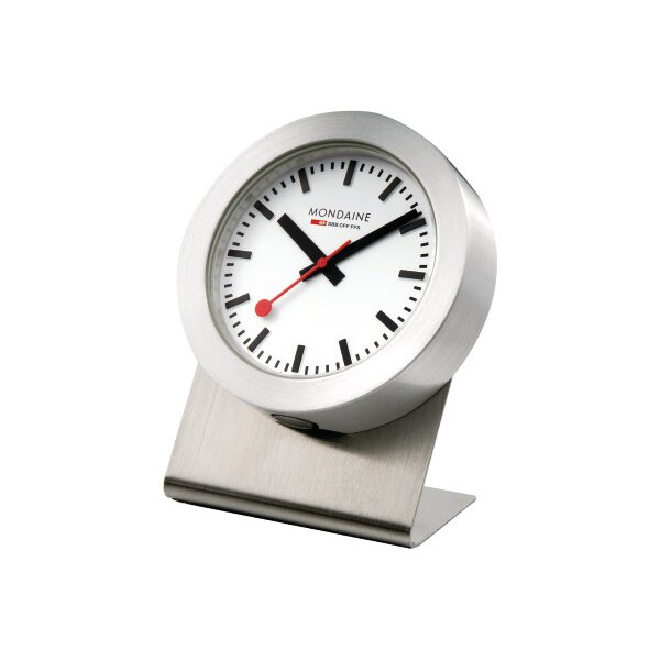 MONDAINE Tischuhr 50mm A660.81SBB silber, magnetisch
