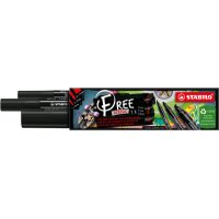 STABILO FREE Acrylic Mix 691/693-3-746 noir Étui de 3