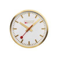 MONDAINE Horloge murale 250mm A990.18SBG blanc/oro