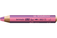 STABILO Farbstift Woody 3 in 1 882 334-370 Duo, pink lila
