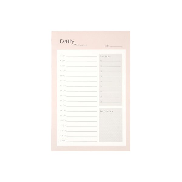 I AM CREATIVE Agenda journalier 14x21cm 4005.4 rose 80 feuilles