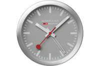 MONDAINE Mur / Horloge de table 125mm A997.86SBV.1 gris, réveil