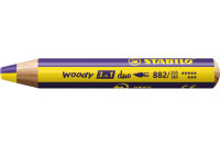 STABILO Farbstift Woody 3 in 1 882 205-385 Duo, gelb violett