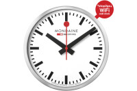 MONDAINE Horloge murale stop2go 250mm MSM.25S11 blanc, WiFi