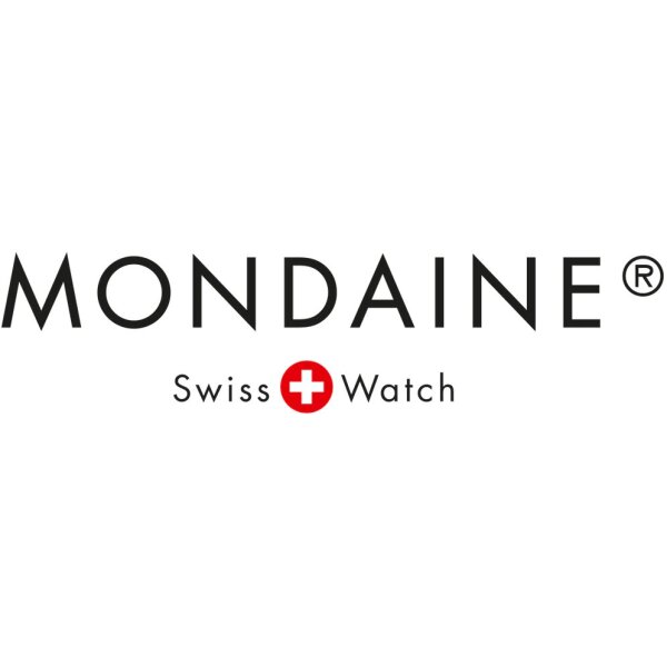 MONDAINE Wanduhr 250mm A990.16SBB silber/schwarz