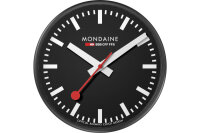 MONDAINE Wanduhr 250mm A990.64SBB schwarz weiss