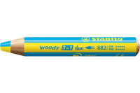 STABILO Farbstift Woody 3 in 1 882 205-405 Duo, gelb blau