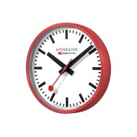 MONDAINE Horloge murale 250mm A990.11SBC rouge/blanc