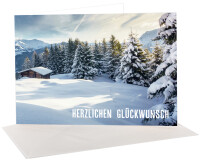sigel Glückwunschkarten-Set Mountain landscapes by seasons