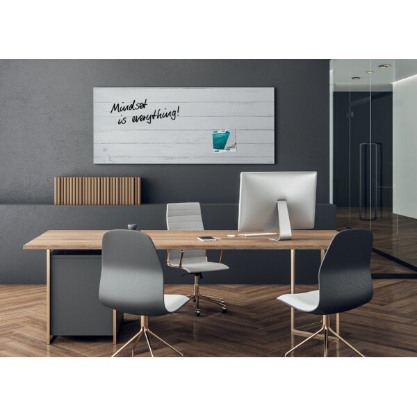 sigel Glas-Magnettafel Artverum Design White Wood