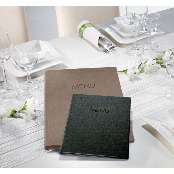 sigel Chemise pour menu MENU, A4, boîte de 10, beige