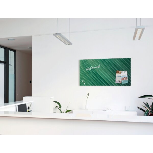 sigel Tableau magnétique en verre Artverum Design Palm Leaf