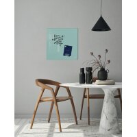 sigel Tableau magnétique en verre Artverum, aigue-marine