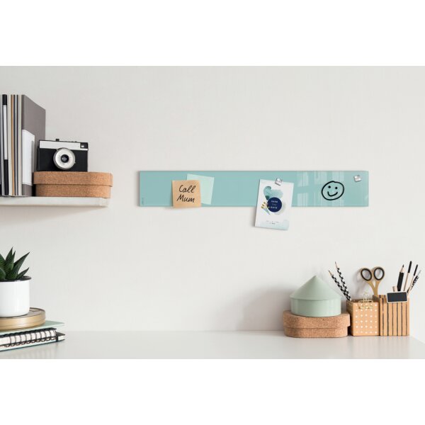 sigel Tableau magnétique en verre Artverum, aigue-marine