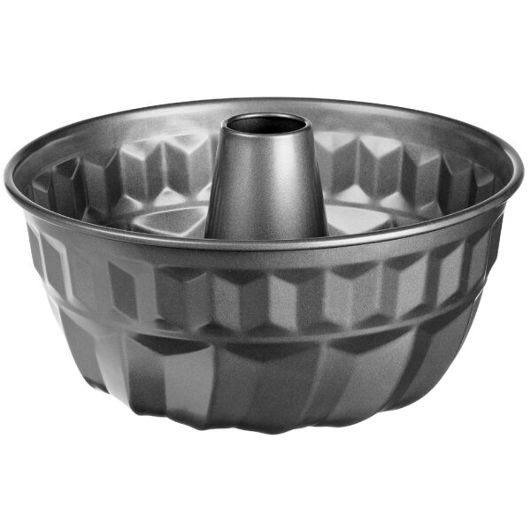 GastroMax Moule &agrave; kougelhopf, en acier au carbone, gris