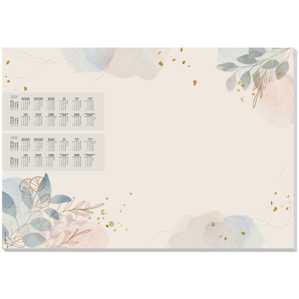 sigel Sous-main bloc papier Pastel garden, 595 x 410 mm