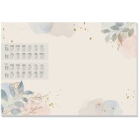 sigel Sous-main bloc papier Pastel garden, 595 x 410 mm