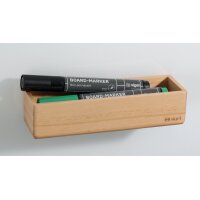 sigel Pot à crayon en bois pour tableau magnétique blanc