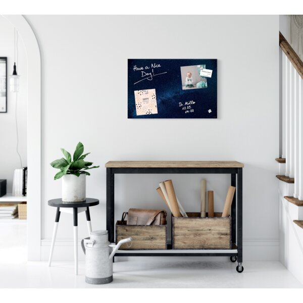 sigel Tableau magnétique en verre Artverum design Galaxy