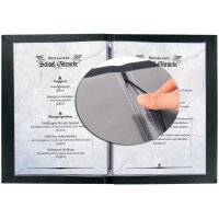 sigel Chemise pour menu MENU, A4, boîte de 10, anthracite