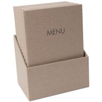 sigel Chemise pour menu MENU, A4, boîte de 10, anthracite