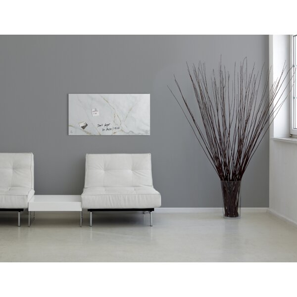 sigel Tableau magnétique en verre Artverum Design Marbre &
