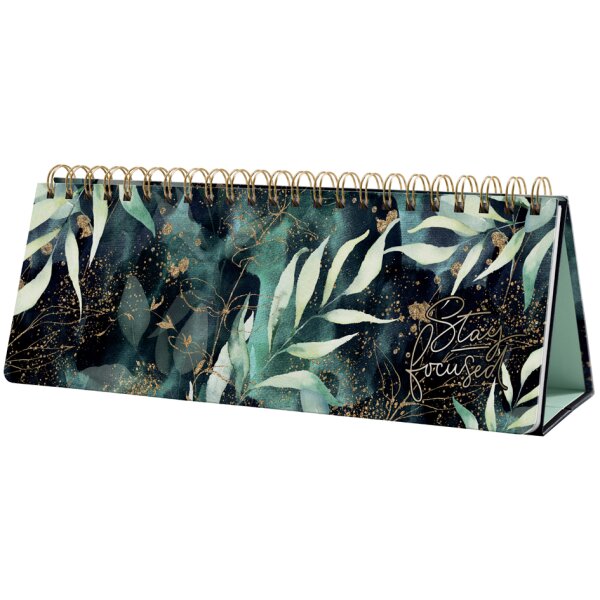 sigel Tischkalender Jolie "Glamorous Leaves", immerwährend