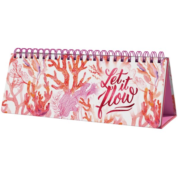 sigel Tischkalender Jolie "Glamorous Leaves", immerwährend