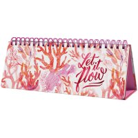 sigel Tischkalender Jolie "Glamorous Leaves", immerwährend