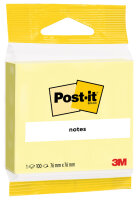 Post-it Bloc-note adhésif, 76 x 76 mm, jaune, en...