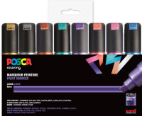 POSCA Pigmentmarker PC-8K, 8er Box, farbig sortiert