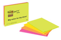 POST-IT Super Sticky Big Notes 4x45Bl. 6845-SSP 4 Farben...