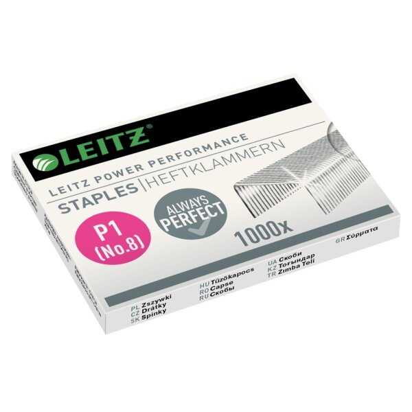 LEITZ Agrafes 26/6, petit emballage, galvanisé