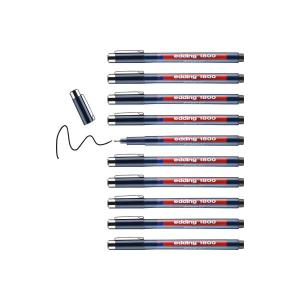 EDDING Profipen 1800 0.70mm 1800-1-07 schwarz
