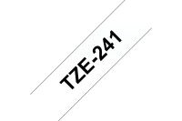 PTOUCH Band, laminiert schwarz weiss TZe-241 PT-2450DX 18 mm