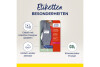 AVERY ZWECKFORM Etiquettes badges 63.5x29.6mm L4784-20 Laser, blanc 20flls./27pcs.